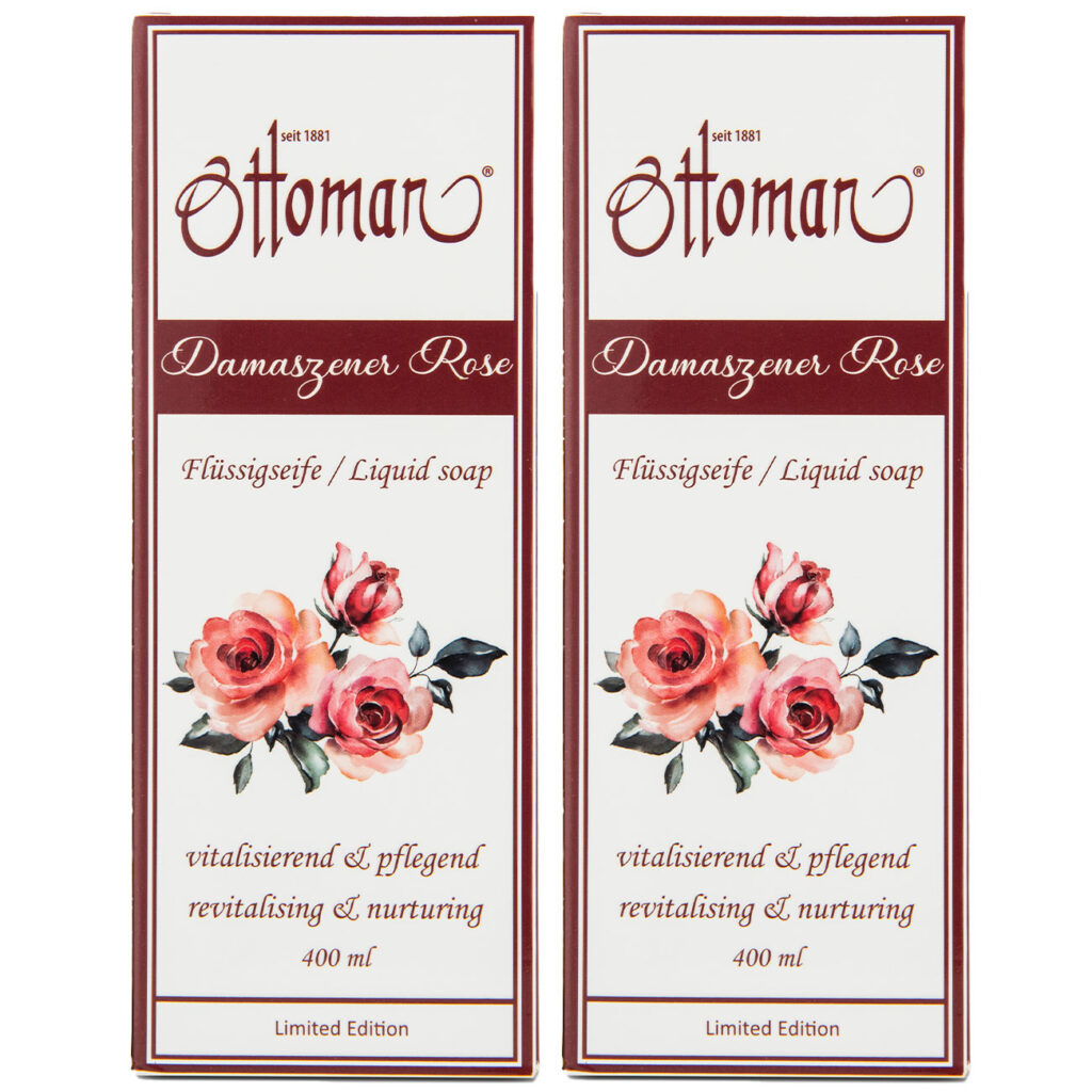 2er-Set Rose Flüssigseife, 400ml, sanfte Reinigung für Ihre Hände 2er-Set Rose Flüssigseife, 400ml, sanfte Reinigung für Ihre Hände
