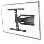 TV Wandhalterung für 43 bis 90 Zoll, vollbeweglich, neig- und drehbar, ABS / Stahl