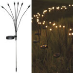 Solar-Gartenlampe Glühwürmchen mit 6 flexiblen Armen, inkl. Erdspiess