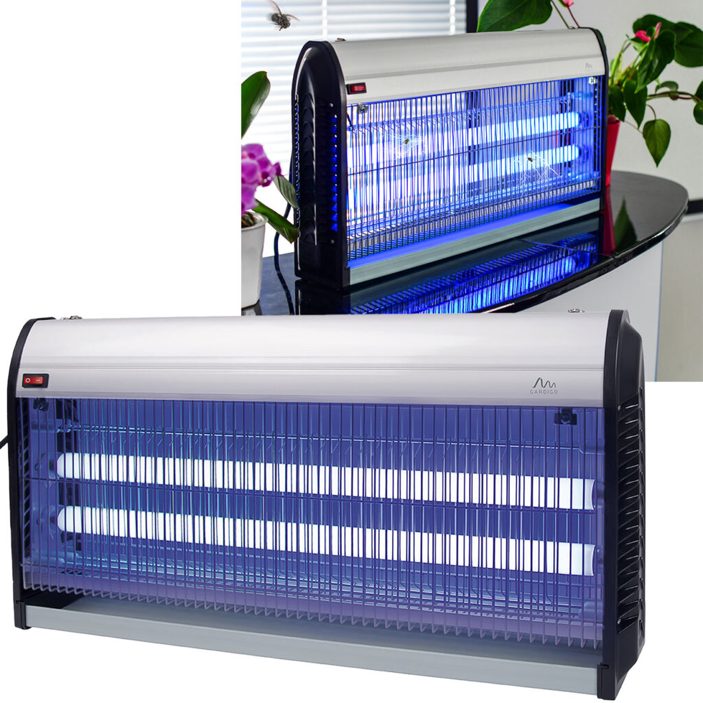 Profi UV-Insektenvernichter, 2 UV-Röhren, 45 Watt, bis 150 m² Profi UV-Insektenvernichter, 2 UV-Röhren, 45 Watt, bis 150 m²