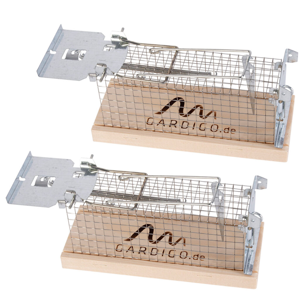 Maus Käfigfalle, 2-er-Set, wiederverwendbar