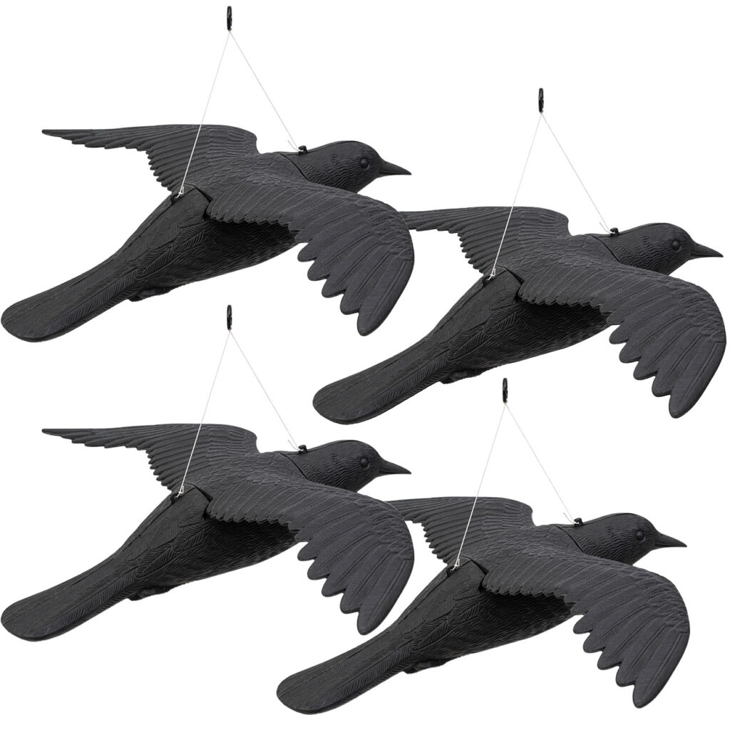 4er-Set Vogelabwehr Falke, 59 cm Flügel-Spannweite 4er-Set Vogelabwehr Falke, 59 cm Flügel-Spannweite