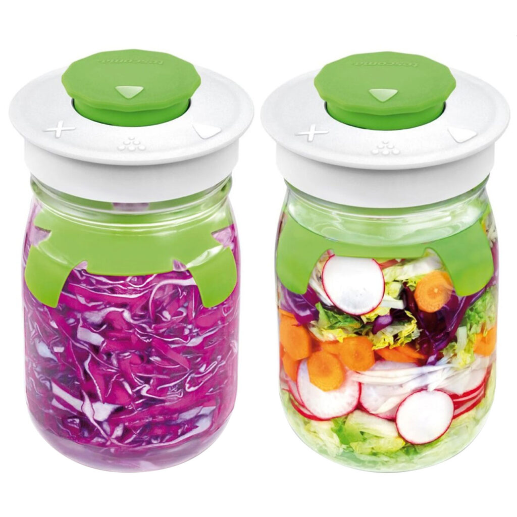 2er-Set Fermentierglas mit Entlüftungsventil, 1 Liter 2er-Set Fermentierglas mit Entlüftungsventil, 1 Liter