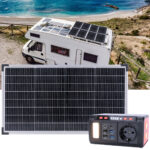 Kompakte Powerstation & Solargenerator inkl. mobiles Solarpanel, 60 Watt