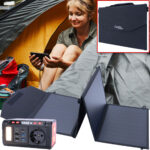 Kompakte Powerstation & Solargenerator inkl. faltbares Solarpanel, 50 Watt