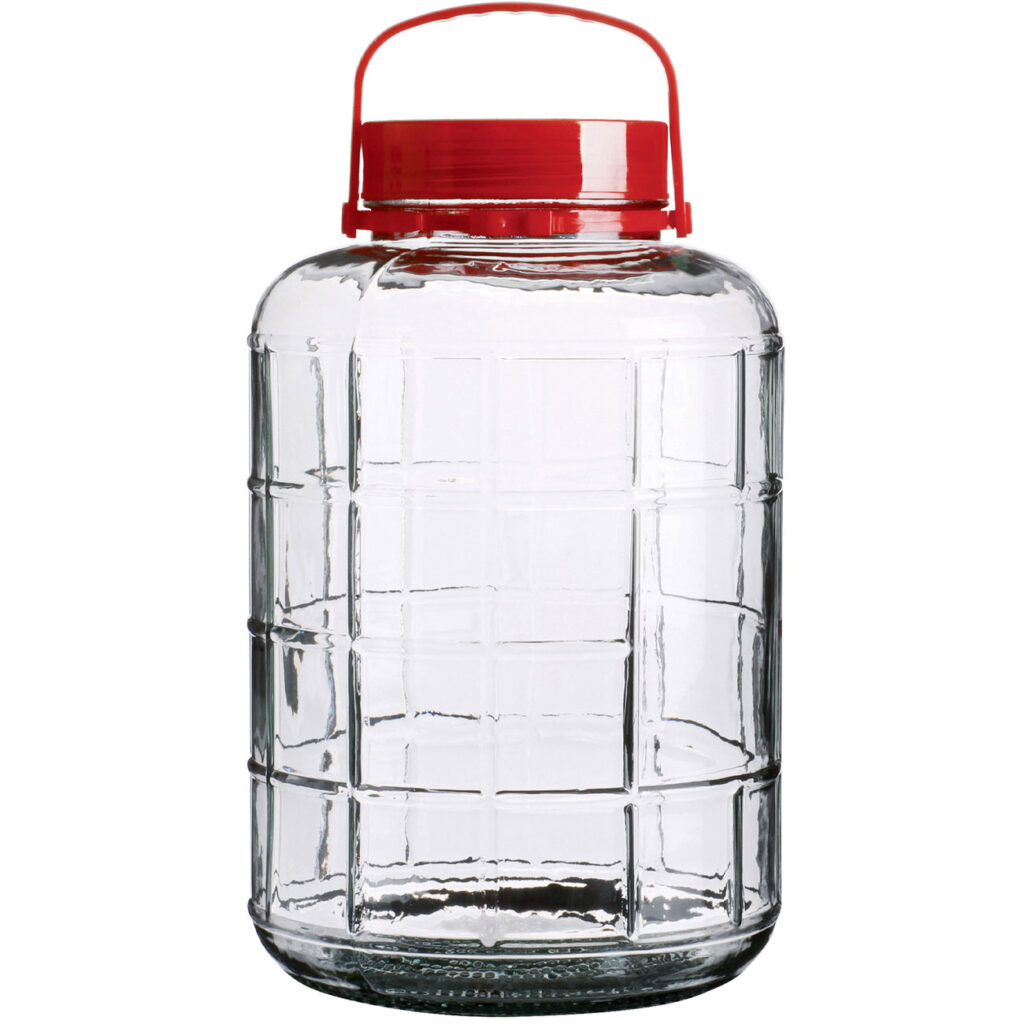 Vorratsglas mit Henkel, Weithalsglas, 10 Liter