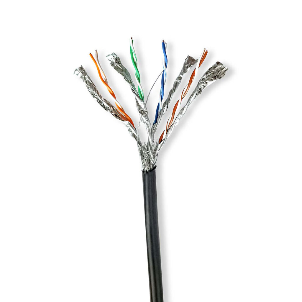 Netzwerkkabel CAT7 für den Aussenbereich, S/FTP, Kupfer 100 m Netzwerkkabel CAT7 für den Aussenbereich, S/FTP, Kupfer 100 m