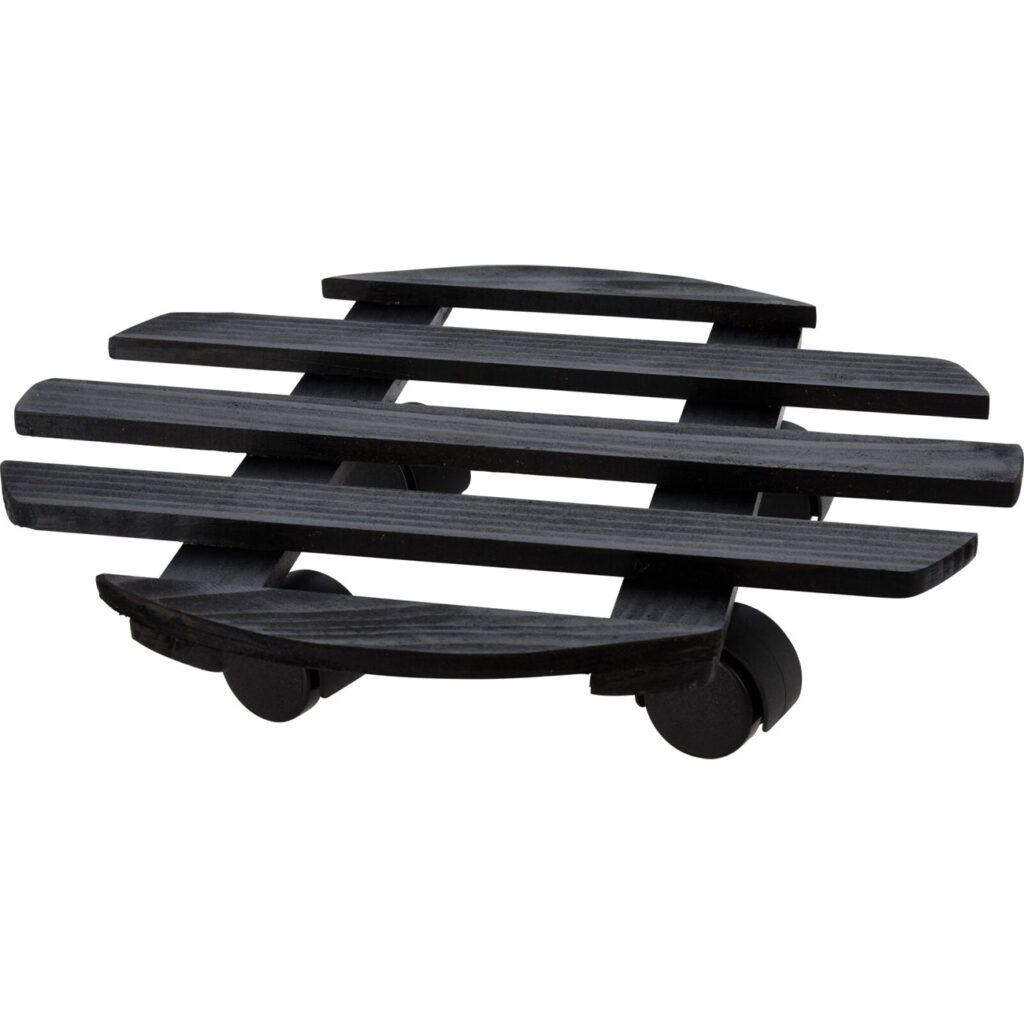 Pflanzenroller, rund, schwarz, Ø 35 cm, bis 50 kg Pflanzenroller, rund, schwarz, Ø 35 cm, bis 50 kg