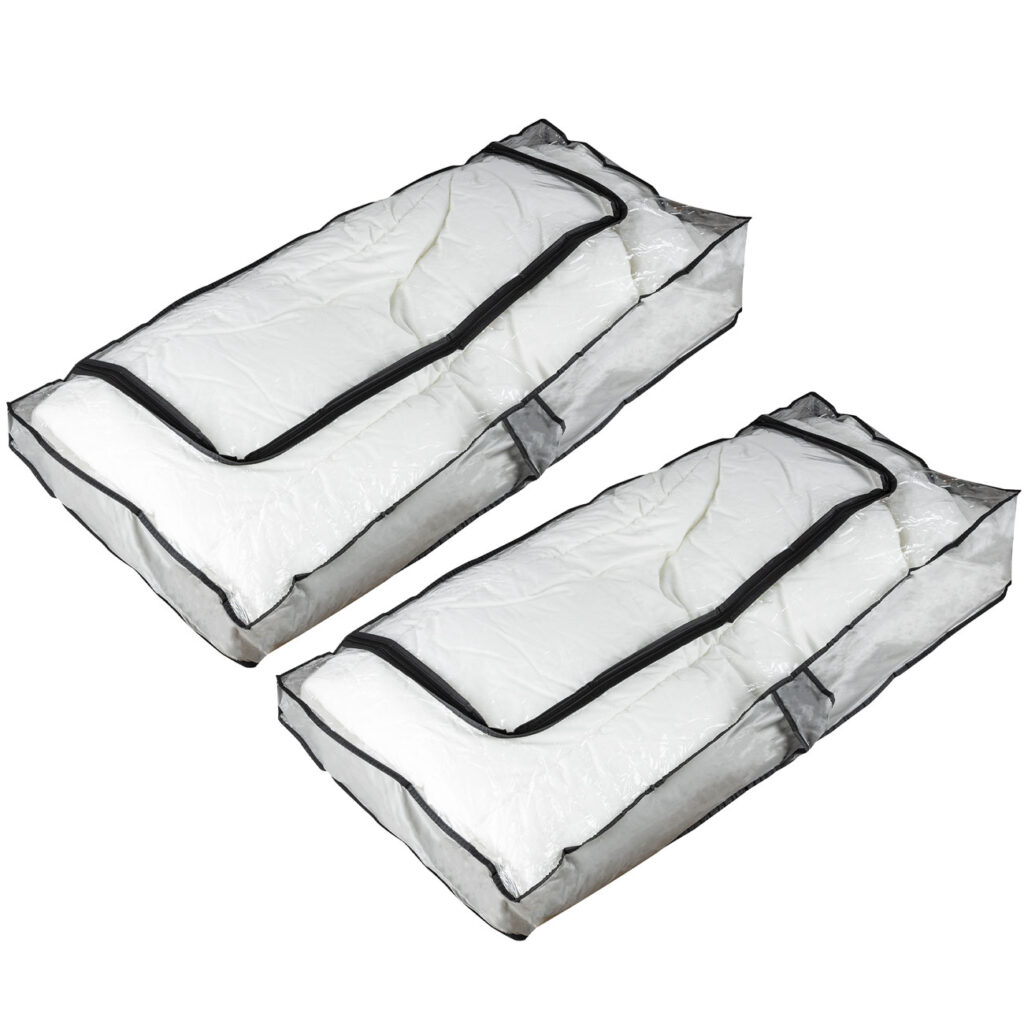 2er-Set Unterbettkommode, transparent, 102 x 45 x 15 cm 2er-Set Unterbettkommode, transparent, 102 x 45 x 15 cm