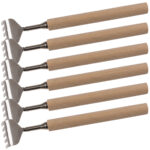 6er-Set Teleskop-Rückenkratzer mit Holz-Griff, 17 – 52 cm