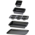 Backformen-Set aus Carbon-Stahl, antihaft, 5-teilig