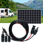 Solarmodul-Anschlusskabel MC4-komp. auf DC 5,5 x 2,1 mm, 2 m, IP65