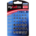 Alkaline Knopfzellen Batterie-Set, 1,5 Volt, 30 Stück, 6 Typen