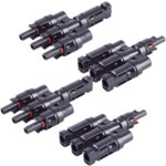 2er-Set T-Stecker-Adapter Set, 3/1, MC4-komp., IP68, 1.5kV, schwarz
