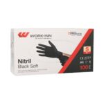 Einweg-Nitril-Handschuhe, puderfrei, 100 Stk., Grösse S, schwarz