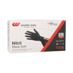 Einweg-Nitril-Handschuhe, puderfrei, 100 Stk., Grösse L, schwarz