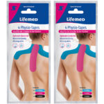 2er-Set Physio-Tapes für den Nacken, 4 Stück in 2 Grössen