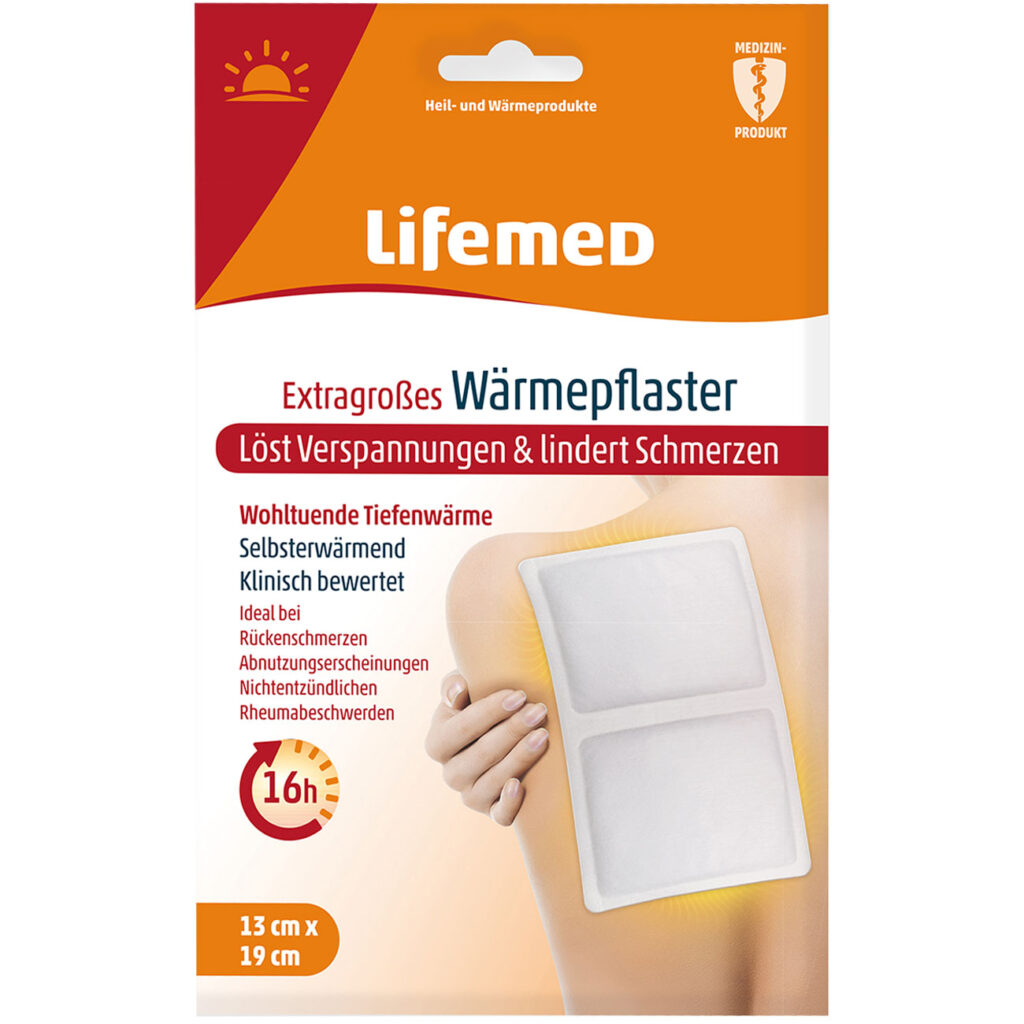 XL Wärmepflaster mit 16h Wirkung, 19 x 13cm, weiss XL Wärmepflaster mit 16h Wirkung, 19 x 13cm, weiss