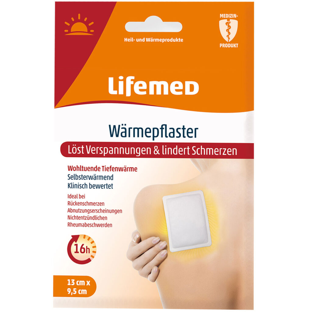 Wärmepflaster mit 16h Wirkung, 13 x 9,5cm, weiss