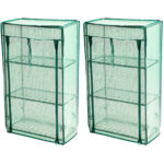 2er-Set Mini Gewächshaus, 42 x 80 x 24 cm