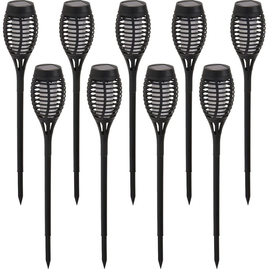 9er-Set Solargartenfackel mit Erdspiess, je 42 cm 9er-Set Solargartenfackel mit Erdspiess, je 42 cm