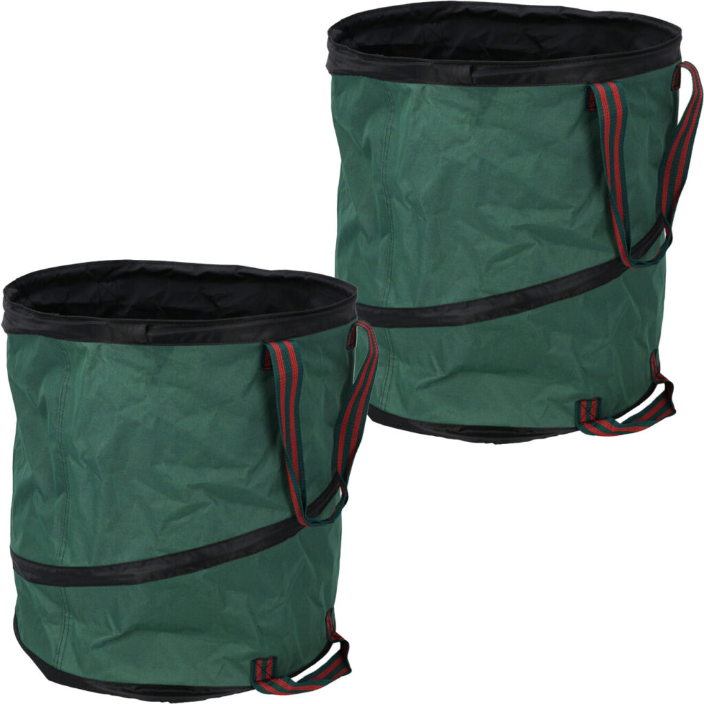 2er-Set Garten Abfallsack Pop-up, grün, 85 Liter