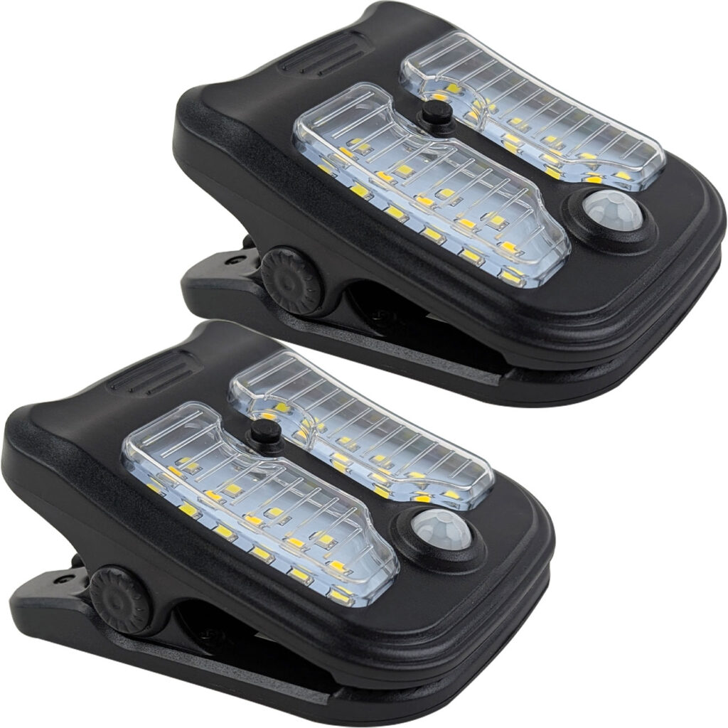 2er-Set Solar-Klemmleuchte