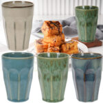Porzellan Becher, 4er-Set, 330ml, Pastellfarben