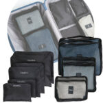 12er-Set Kleider-Organizer für Koffer, Reisetasche & Co., 6 Grössen