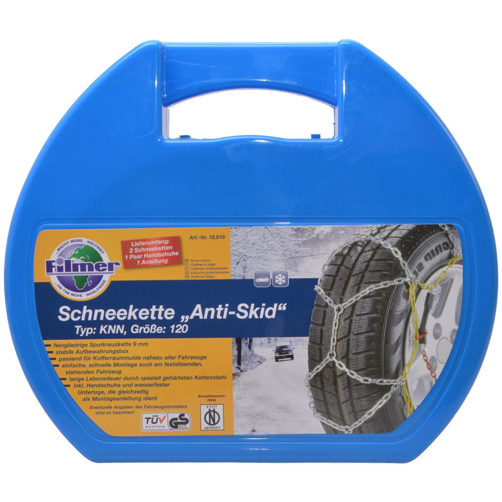 Schneeketten 9mm, 15″-19″, 205-265mm
