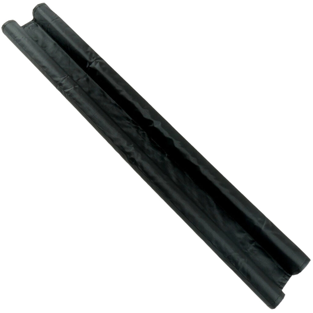 Zugluftstopper mit Doppeldichtung für Türen, 86 x 4 cm, schwarz Zugluftstopper mit Doppeldichtung für Türen, 86 x 4 cm, schwarz