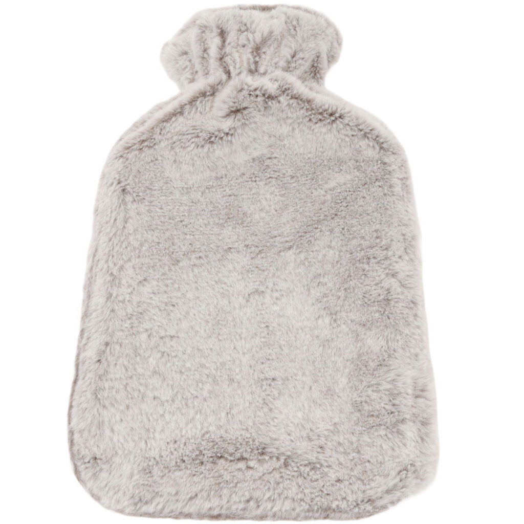 Wärmflasche mit flauschigem Plüsch-Bezug, 1,6 Liter, beige Wärmflasche mit flauschigem Plüsch-Bezug, 1,6 Liter, beige