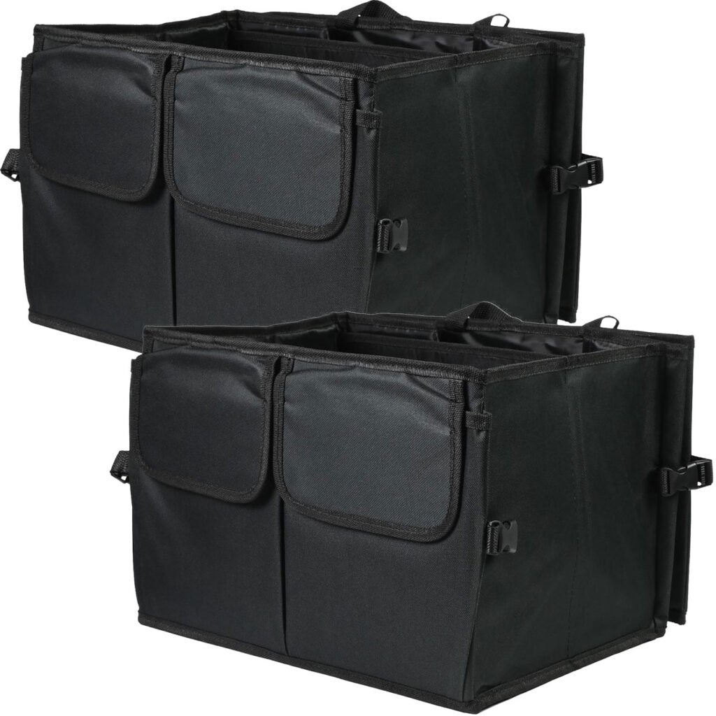 2er-Set Kofferraum-Organizer mit 2 Fächern, faltbar, 50 x 37 x 26 cm 2er-Set Kofferraum-Organizer mit 2 Fächern, faltbar, 50 x 37 x 26 cm