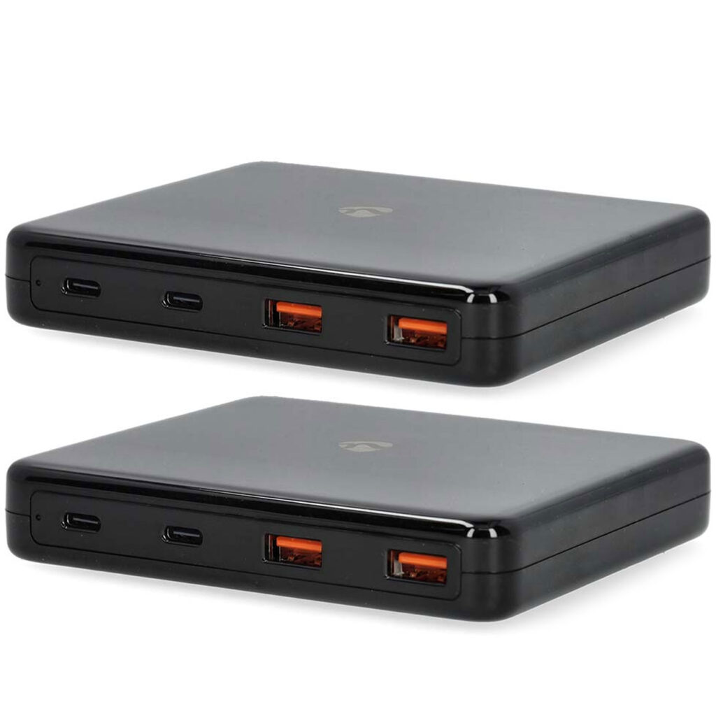 2er-Set Multiport Tischladegerät, GaN-Technologie, 65 Watt 2er-Set Multiport Tischladegerät, GaN-Technologie, 65 Watt