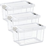 3er-Set Vorratsbox, 2500ml, transparent
