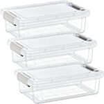 3er-Set Vorratsbox, 3 l, transparent