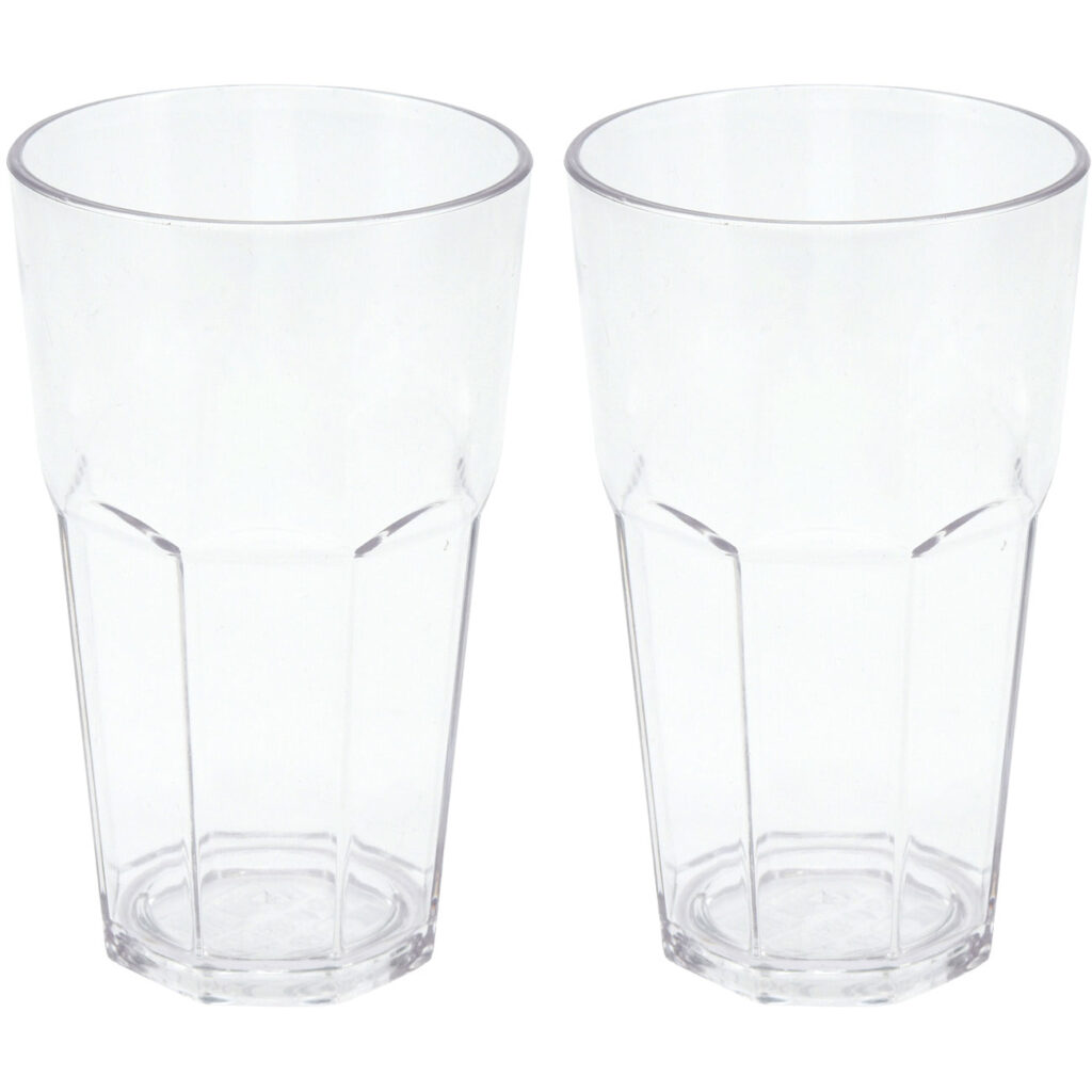 2er-Set Trinkglas aus Kunststoff, 370 ml