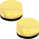 2er-Set 2in1-Akku-Campingleuchte mit 10m Lichterkette, 7 Lichtmodi, 100 LEDs