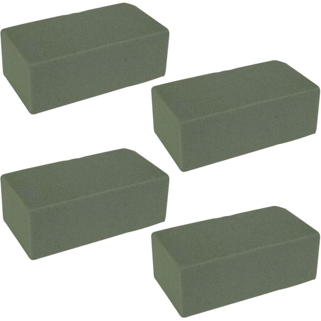 4er-Set Blumensteckschaum, 20 x 10 x 7 cm