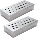 2er-Set Räucherbox aus Edelstahl