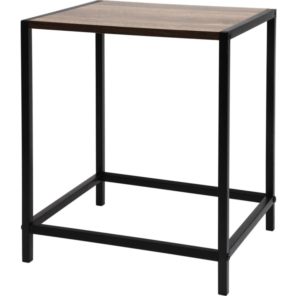 Beistelltisch rechteckig, schwarz & Holzoptik, 32,5 x 28 x 37,5 cm Beistelltisch rechteckig, schwarz & Holzoptik, 32,5 x 28 x 37,5 cm