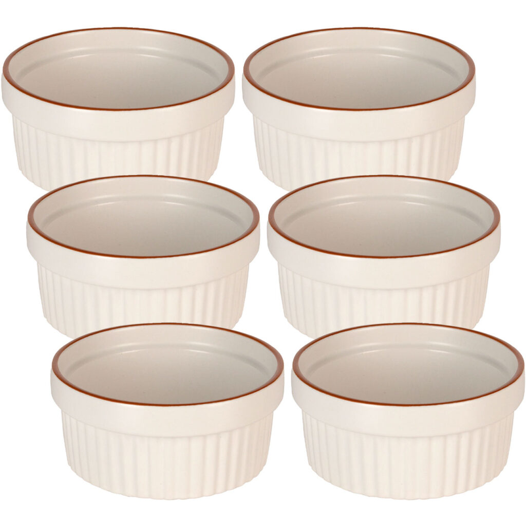 6er-Set  Souffléförmchen, je 290 ml, beige