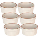 6er-Set  Souffléförmchen, je 290 ml, beige