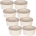 8er-Set  Souffléförmchen, je 290 ml, beige