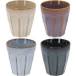Kaffee Becher, 4er-Set, 250ml, Pastellfarben