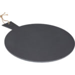 Serviertablett, Schieferplatte, rund mit Griff, Ø 35 cm