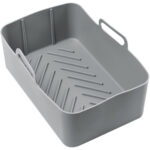 Silikonform für Dual-Heissluftfritteuse, grau, 20 x 12,7 x 7 cm