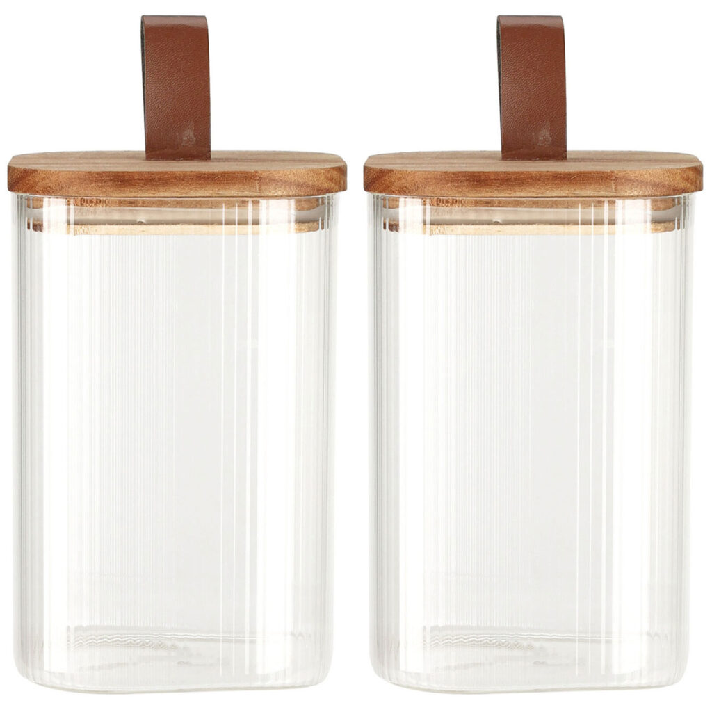 2er-Set Vorratsglas mit Akazienholzdeckel, 1150 ml 2er-Set Vorratsglas mit Akazienholzdeckel, 1150 ml