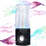 Bluetooth Lautsprecher mit Wasserfontänen und mehrfarbigem LED-Licht