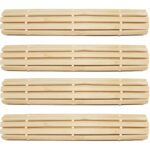 4er-Set Tischset aus Bambus, natur, 30 x 45 cm
